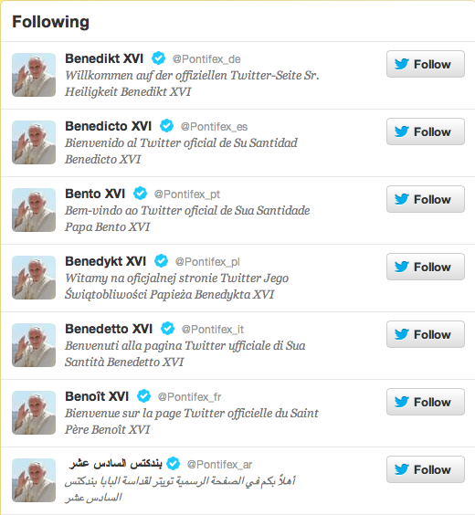 WHo the Pope Follows